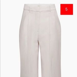 Aritzia Wilfred Van Gris Effortless Linen Pant